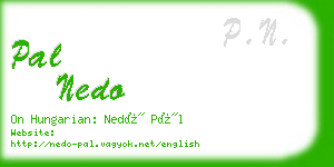 pal nedo business card